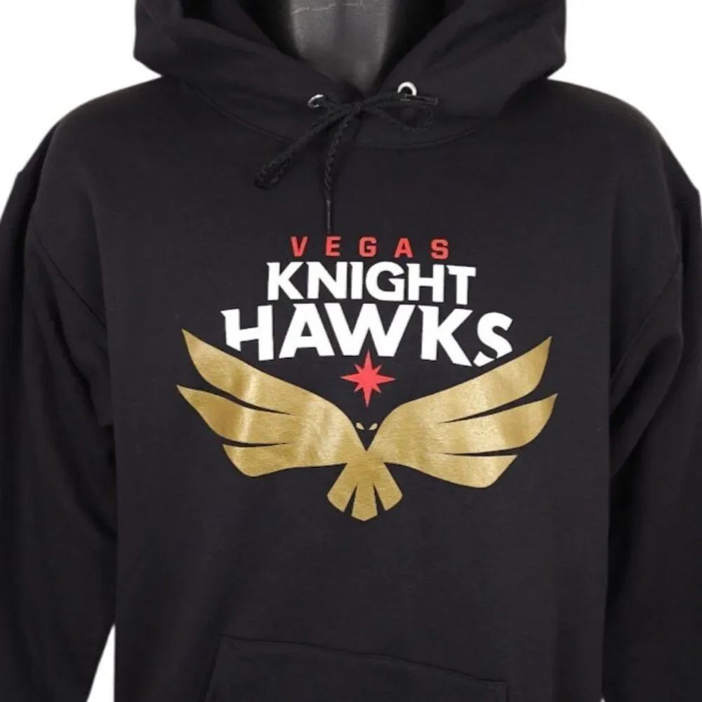 Vegas Knight Hawks Sweatshirt Hoodie Mens Size Small Black Indoor Football